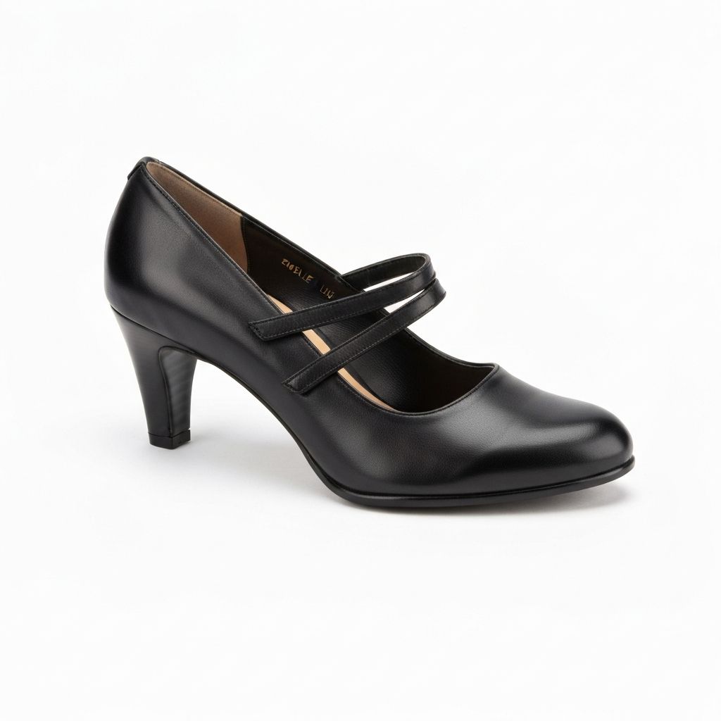 Clarks Emslie Lulin Black Wide Pumps